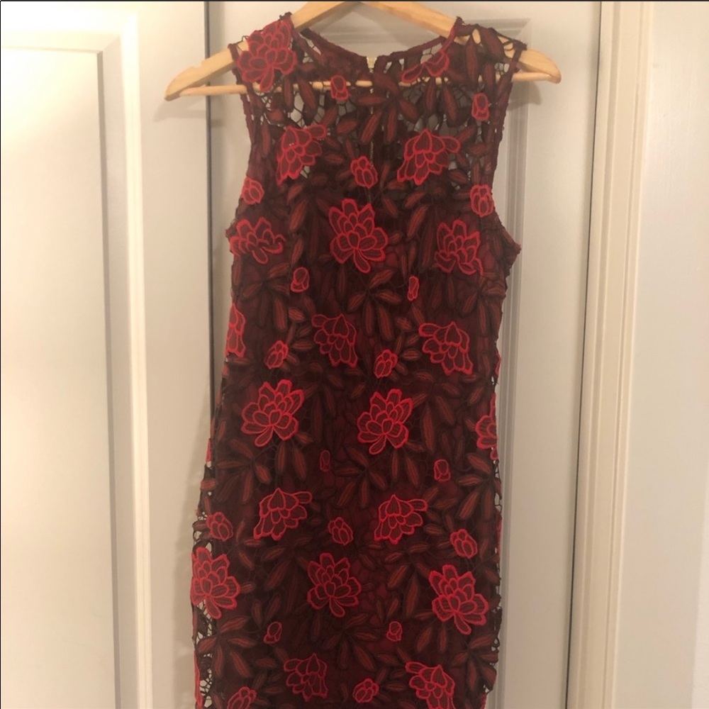 Calvin Klein Embroidered Dress Sz 4 - Picture 4 of 8